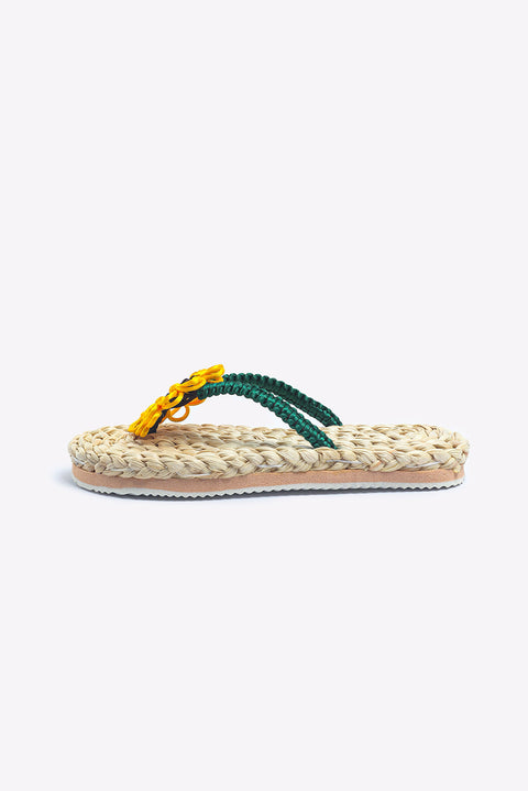 Sunflower Straw Flip-flops Slippers