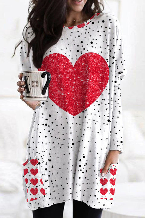 Love Heart Tunic with Pockets