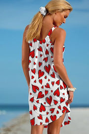 Love Heart Sleeveless Dress