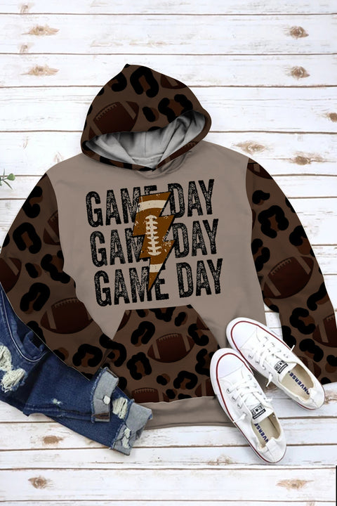 Game Day Football Print Hoodie