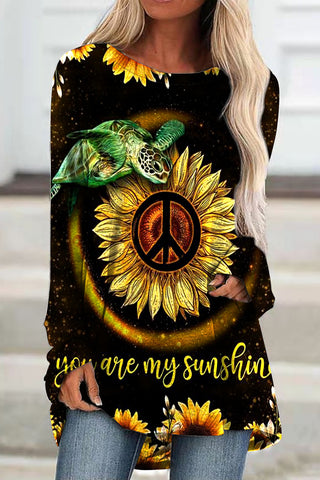 You Are My Sunshine Hippie Art Tunic
