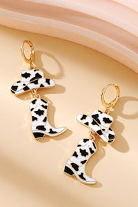 Cow Cowboy Hat&Boots Alloy Earrings