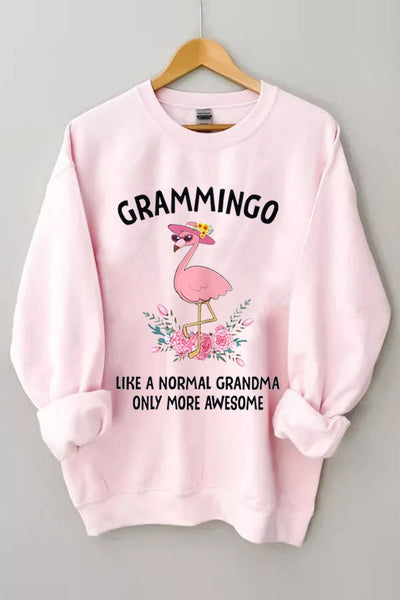 Flamingo Grammingo Like A Normal Grandma Only More Awesome Cute Grandma Sweatshirt