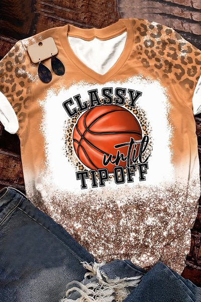 Classy Until Tip Off Bleached T-Shirt