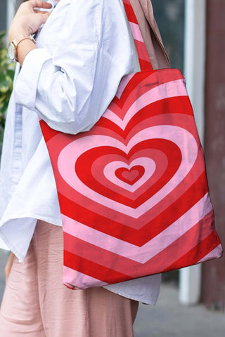 Love Heart Tie Dye Tote Bag