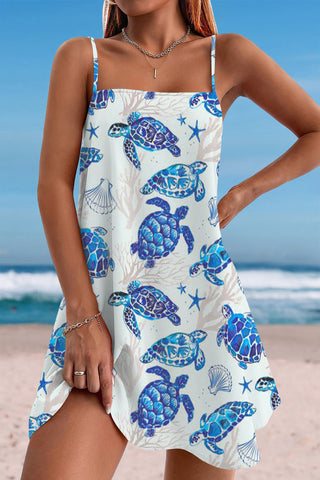 Beach Cycle Turtle Cami Dress