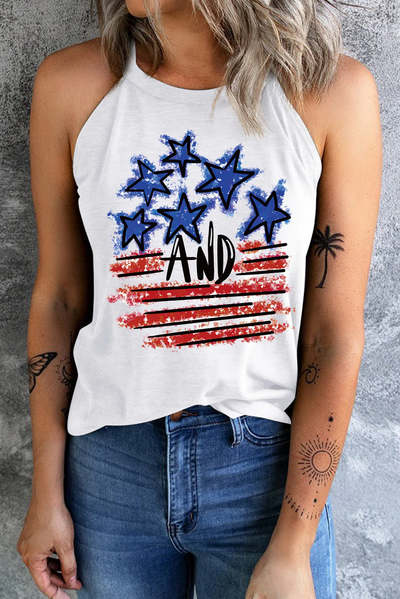 Amerikanisches Tanktop in Sternform