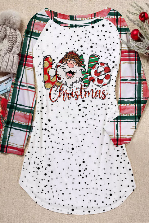 Plaid Christmas Love Loose Tunic