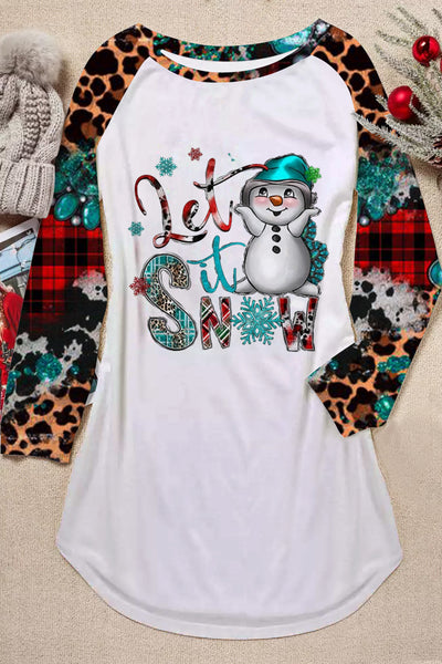 Let It Snow Print Tunic