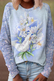 Easter Raise Up Holy Doves & Flowers Sweatshirt