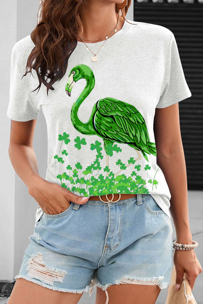 Green Flamingo Lucky Clover Collection Original Costume T-shirt