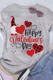 Plaid Heart Gnomes T-Shirt