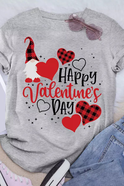 Plaid Heart Gnomes T-Shirt