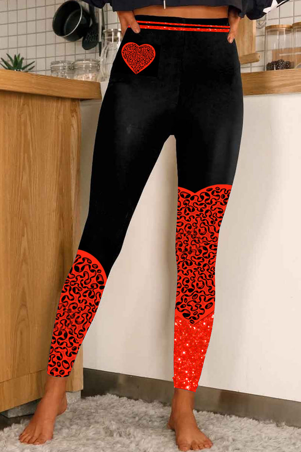 Labyrinth Heart Ventricle Flash Piece Labyrinth Heart Ventricle Flash Piece Tight Pants Black Leggings