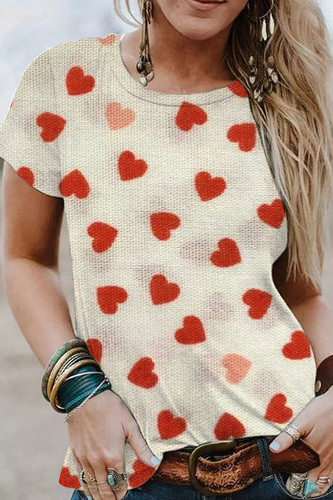 Little Love Heart Retro T-Shirt