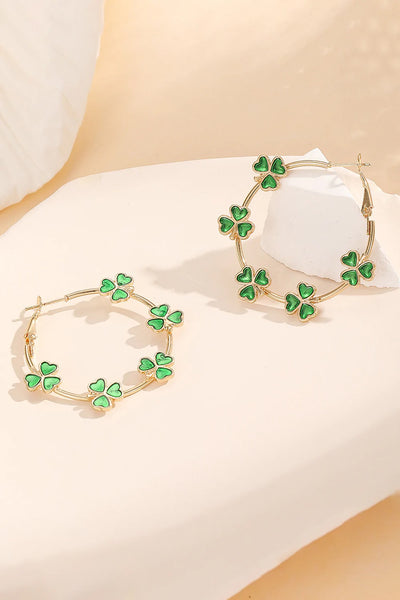 St. Patrick's Day Clover Earrings