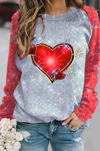 Laser Vintage Heart Sweatshirt