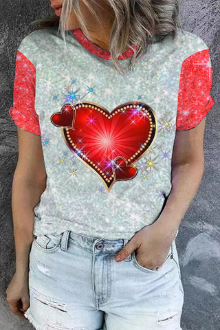 Laser Vintage Heart T-shirt