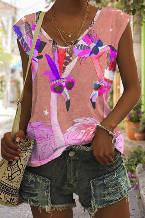 Pink Flamingo Tank Top