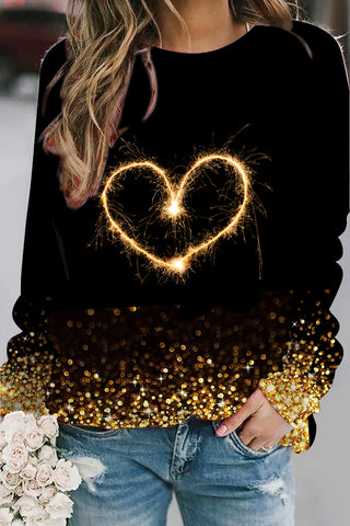 Love Fireworks Glitter Sweatshirt