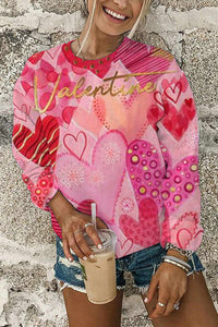 Vintage Pink Love Sweatshirt