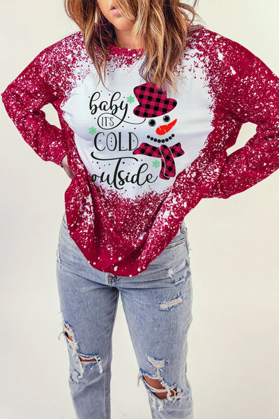 Baby Is Cold Outside Round Neck Sweatshirt
