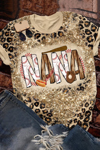 Baseball Nana Bleached Shirt