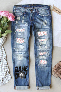 Game Day Printed Jeans