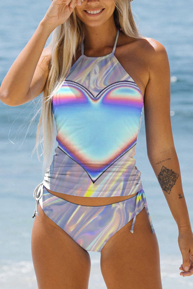 Laser Tassel Bikini Swimsuit