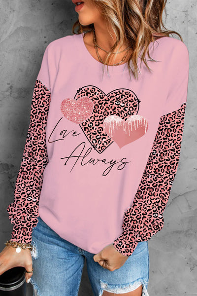 Love Always Leopard Sweatshirt