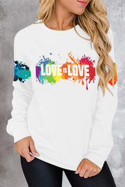 Love Is Love Rainbow Sweatshirt