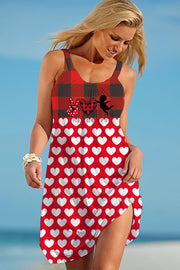 Peace Love Cupid Sleeveless Dress