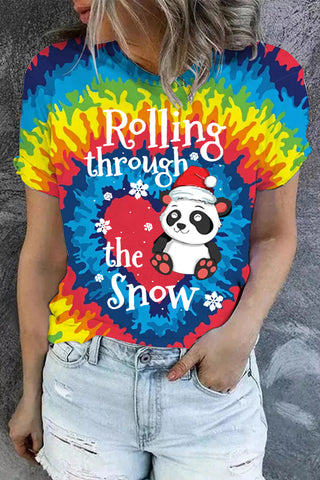 Rolling Through The Snow Tie-Dye T-shirt
