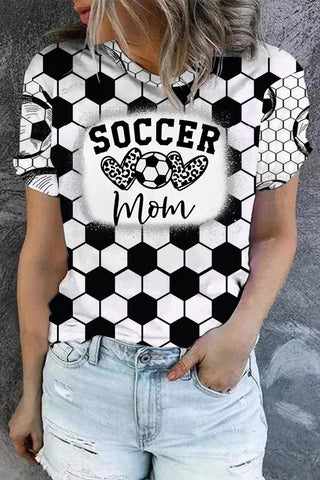 Soccer Mom Print T-shirt