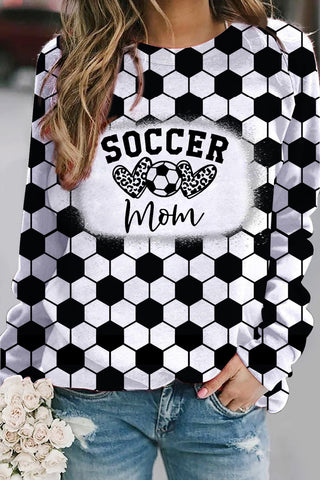 Soccer Mom Print Sweatshirt